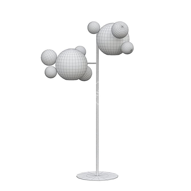 Bolle Floor Lamp: Stunning Bubble Design 3D model image 2