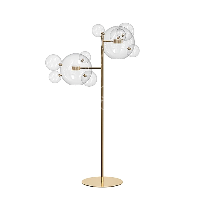 Bolle Floor Lamp: Stunning Bubble Design 3D model image 3