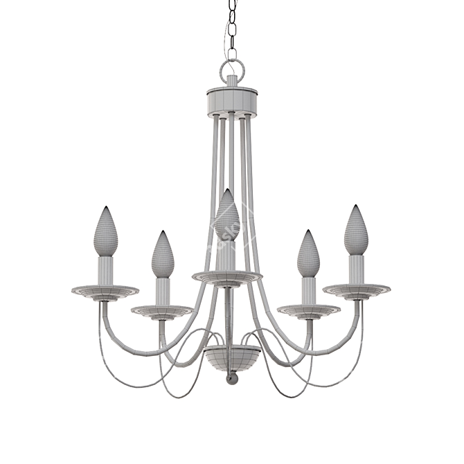 Elegant Crystal Chandelier | Modern Design 3D model image 2