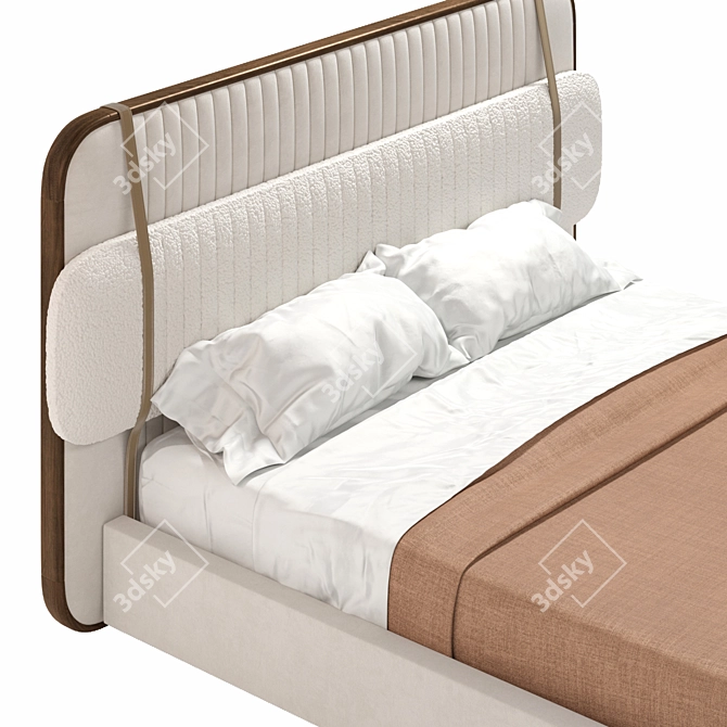 Scott Mezzo Bed: Stylish and Spacious 3D model image 2