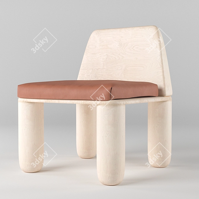 Chubby Lounge Chair 3D model image 3