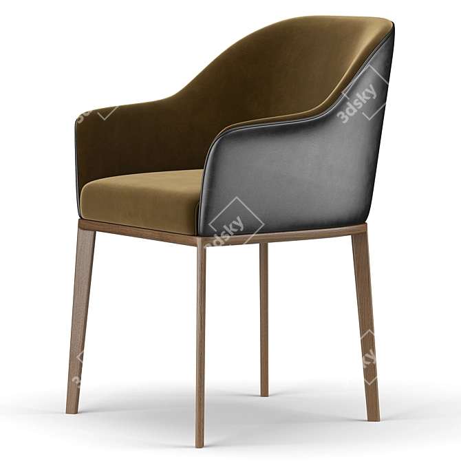 Anabel Chair: Stylish and Sleek Seating 3D model image 4