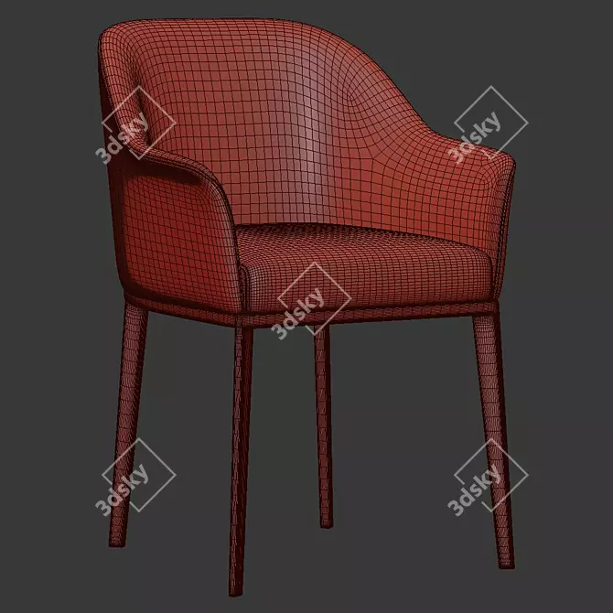 Anabel Chair: Stylish and Sleek Seating 3D model image 5
