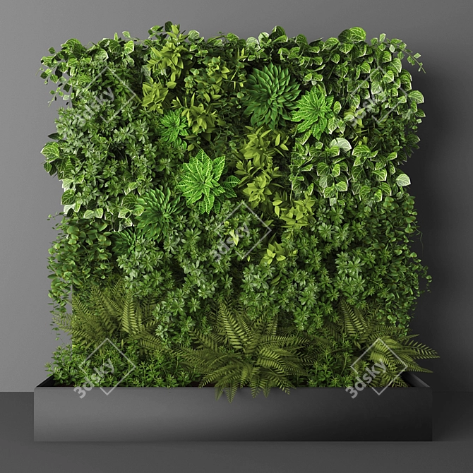 Green Oasis Vertical Garden 3D model image 1