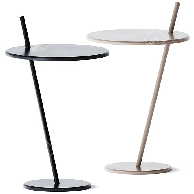 Elegant Evening Side Table 3D model image 1