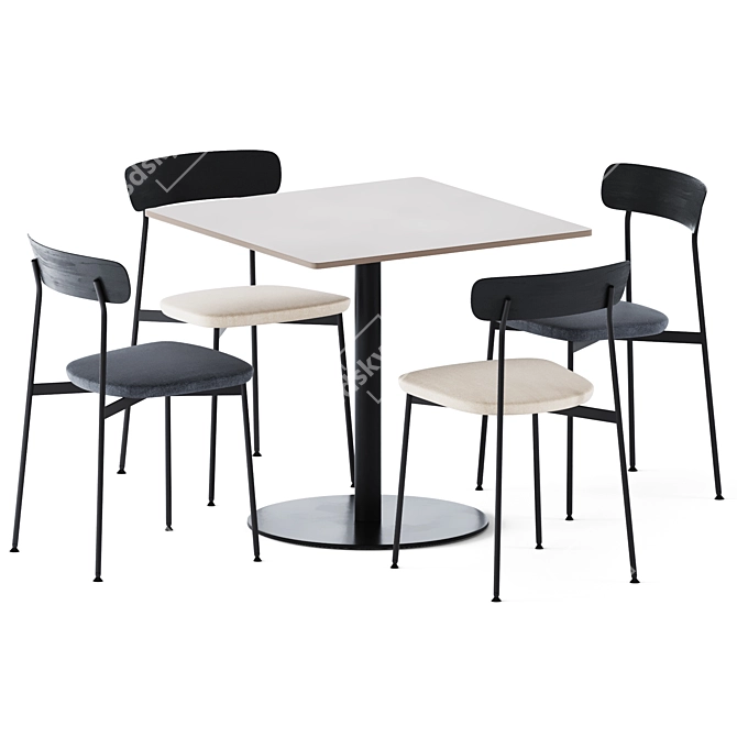 Elegant T-Table: Modern Design 3D model image 2