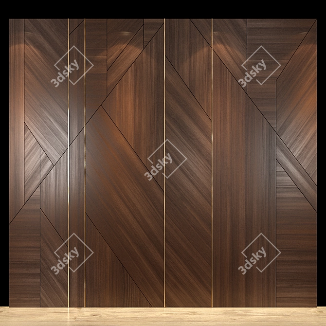25 Wall Panel: Stylish and Functional Solution 3D model image 1