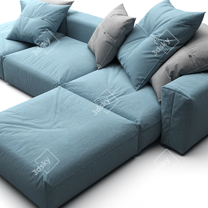 Vetsak Outdoor Grey Sofa 3D model image 5