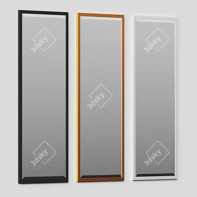 Modern Elegance: Layne Wall Mirror 3D model image 2