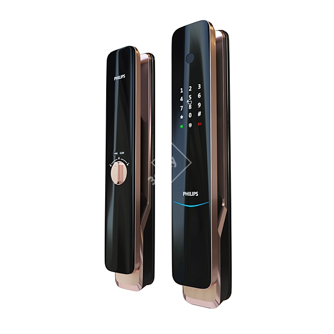 Philips EasyKey 9300: Secure Electronic Lock 3D model image 2