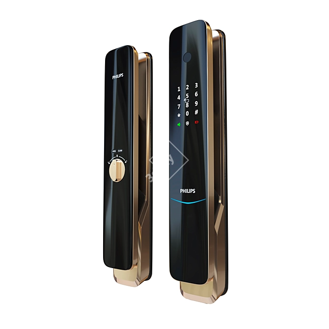 Philips EasyKey 9300: Secure Electronic Lock 3D model image 4