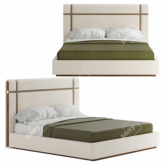 Gaye Mezzo Bed: Sleek and Elegant 3D model image 1