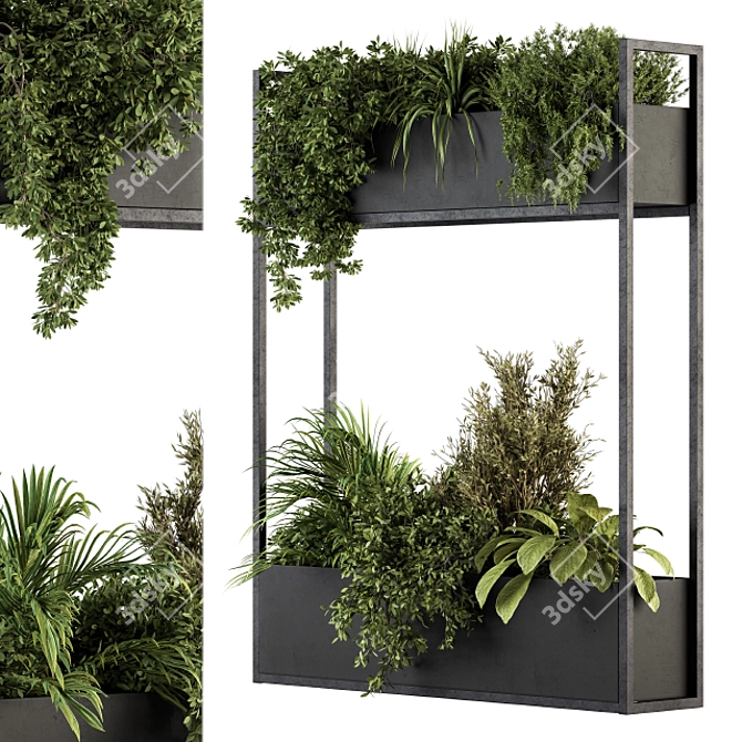 Green Oasis: Indoor Plant Box Stand 3D model image 2