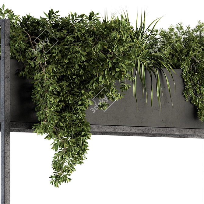 Green Oasis: Indoor Plant Box Stand 3D model image 5