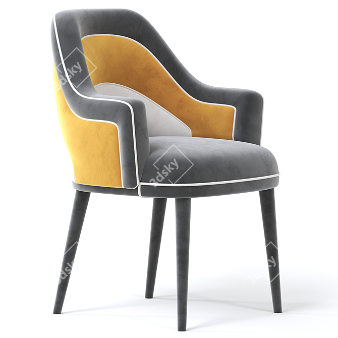 Modern Charisse Dining Chair 3D model image 1