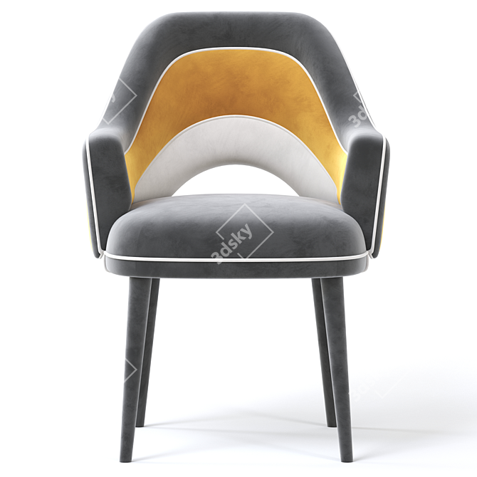 Modern Charisse Dining Chair 3D model image 2