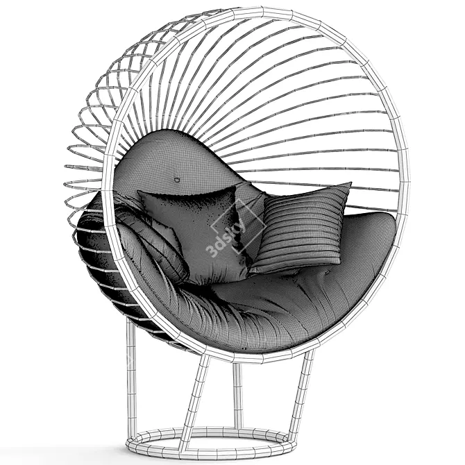 Sleek Shar Chair 2015 3D model image 7