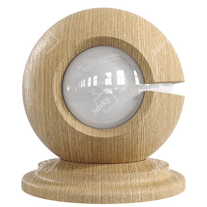 Brio Light Aragon: High-quality Wood Texture 3D model image 3