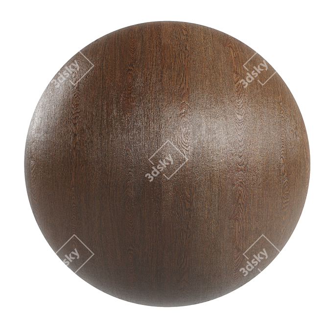 Rustic Oak Woodgrain Tile 3D model image 1