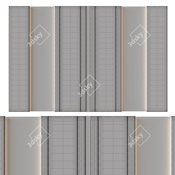 Stone Wall Panel 3D model image 2