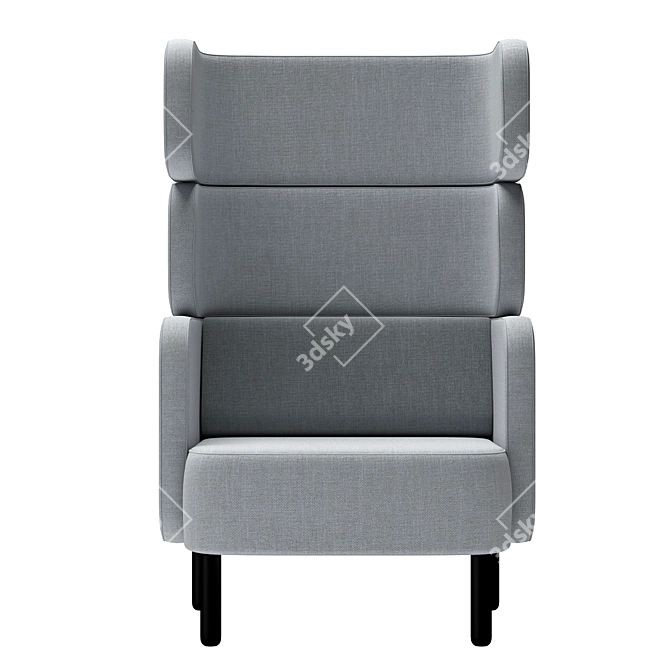 Sophisticated Comfort, Elevated Style: Story High-Back Easy Chair 3D model image 2