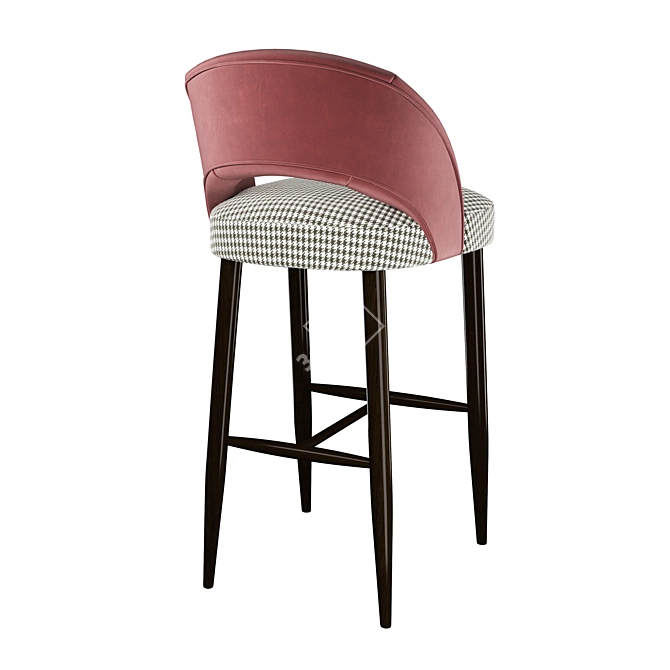 Acorus Upholstered Bar Chair - Stylish and Comfortable 3D model image 2