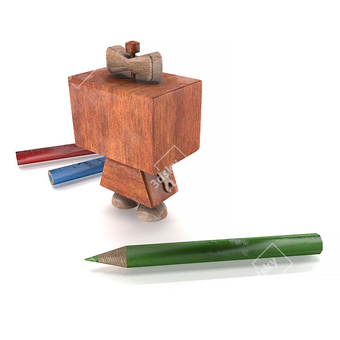 Kids' Decor Pencil Sharpener 3D model image 4