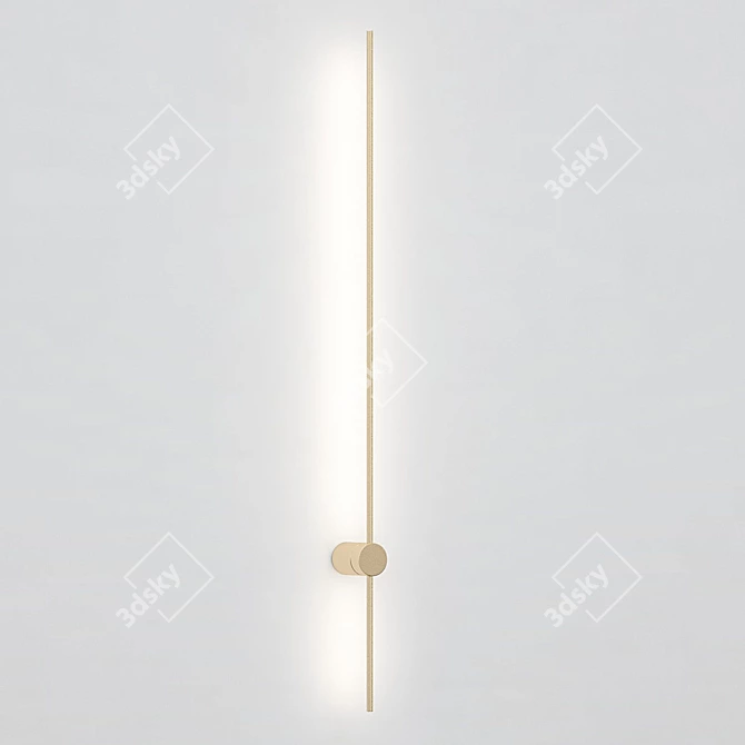 Minimalist Wall Lines Light 3D model image 3