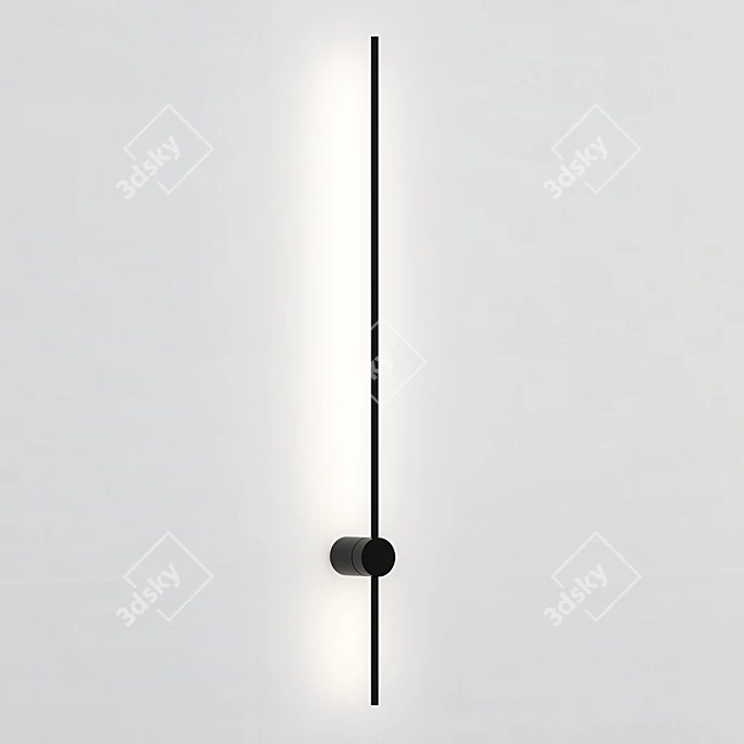 Minimalist Wall Lines Light 3D model image 4