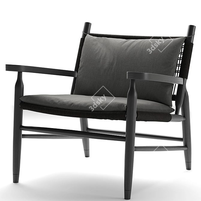 Tessa Armchair: Timeless Elegance With Flexform 3D model image 1