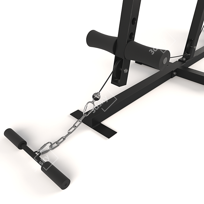 Dual Arm Fitness Trainer: Push/Pull Combo 3D model image 8