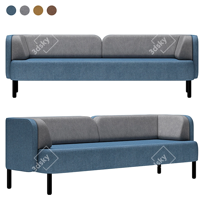 Sophisticated Jonas Ihreborn Story Sofa 3D model image 1