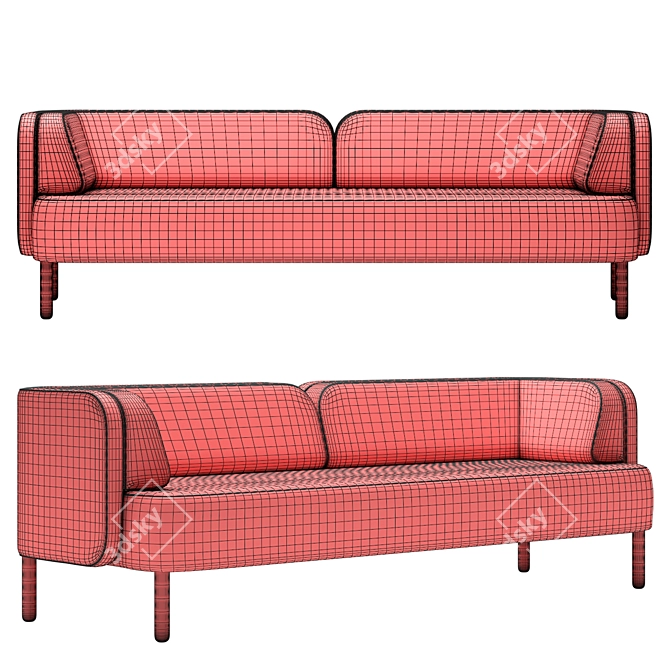 Sophisticated Jonas Ihreborn Story Sofa 3D model image 5