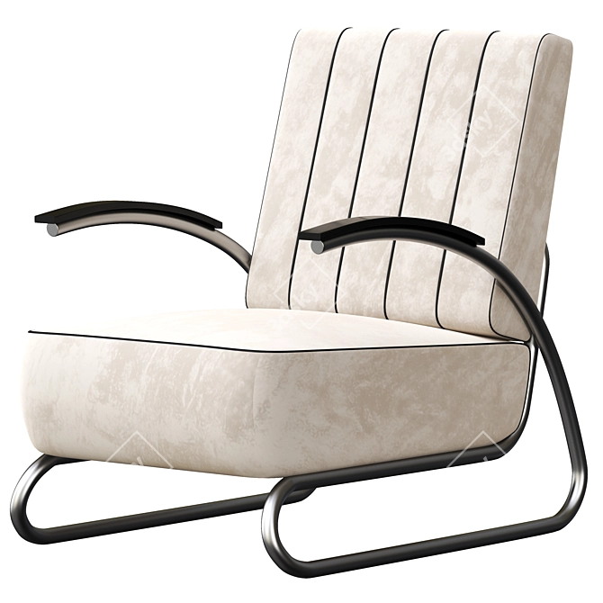 Streamline Lounge Chair: Stylish and Versatile 3D model image 3