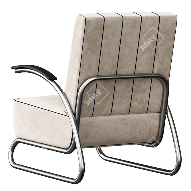 Streamline Lounge Chair: Stylish and Versatile 3D model image 4