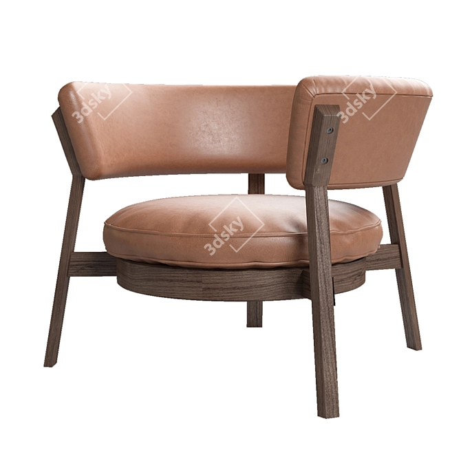 Elegant Gerli Chair for Modern Spaces 3D model image 3