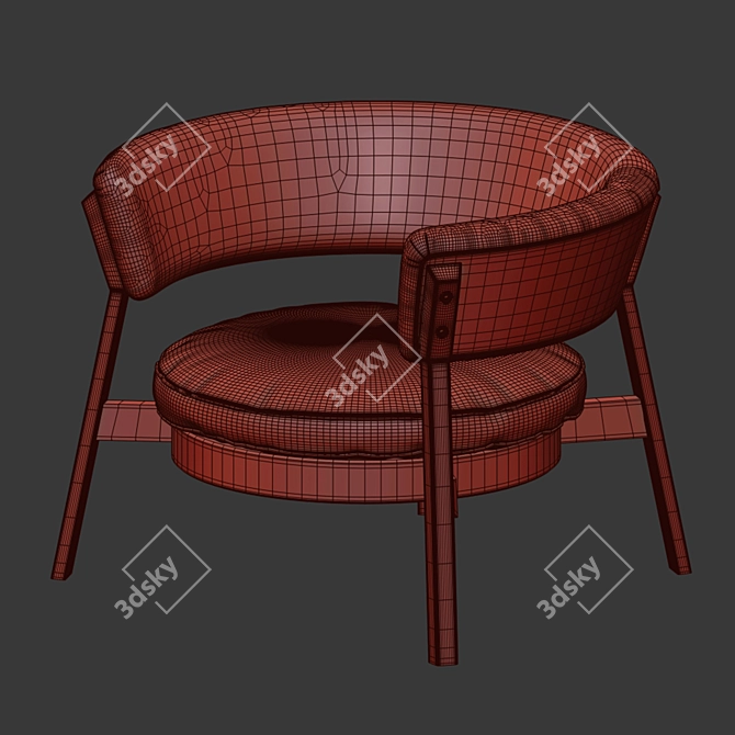 Elegant Gerli Chair for Modern Spaces 3D model image 4