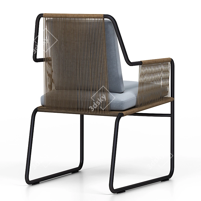 Elegant Outdoor Dining Chair - Roda 3D model image 3