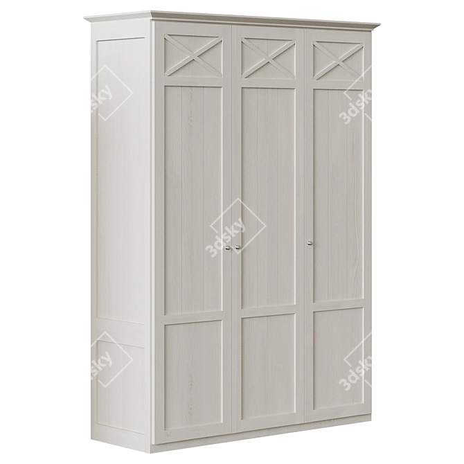 Alcira 4-Door Wardrobe: Modern Spanish Design 3D model image 1