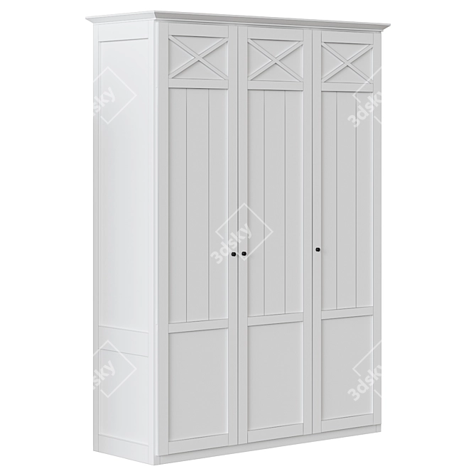 Alcira 4-Door Wardrobe: Modern Spanish Design 3D model image 2