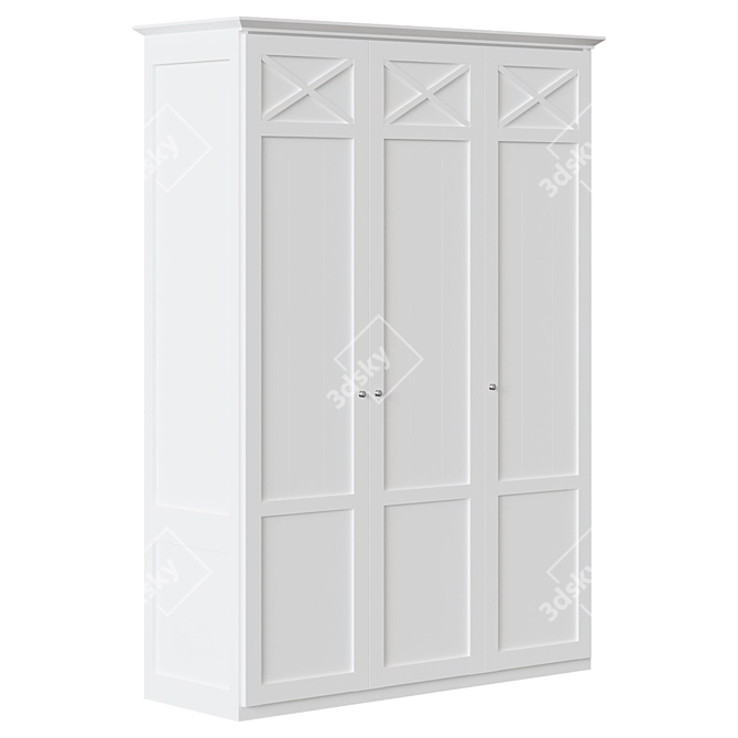 Alcira 4-Door Wardrobe: Modern Spanish Design 3D model image 3