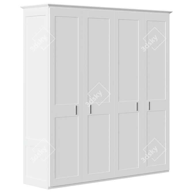 Alcira 4-Door Wardrobe: Modern Spanish Design 3D model image 4