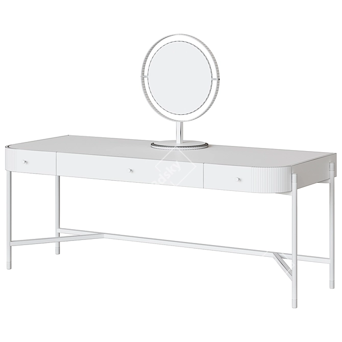 Elegant Rosie Dressing Table 3D model image 2