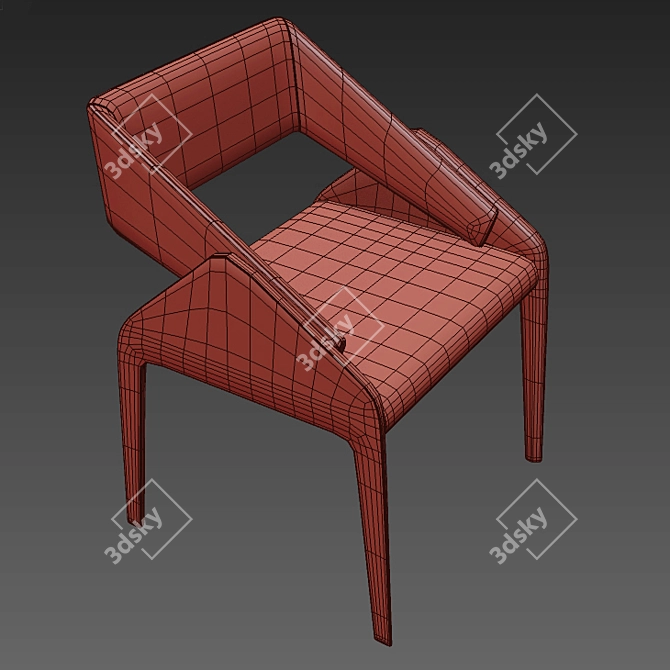 Luxury Leather Chair 3D model image 4