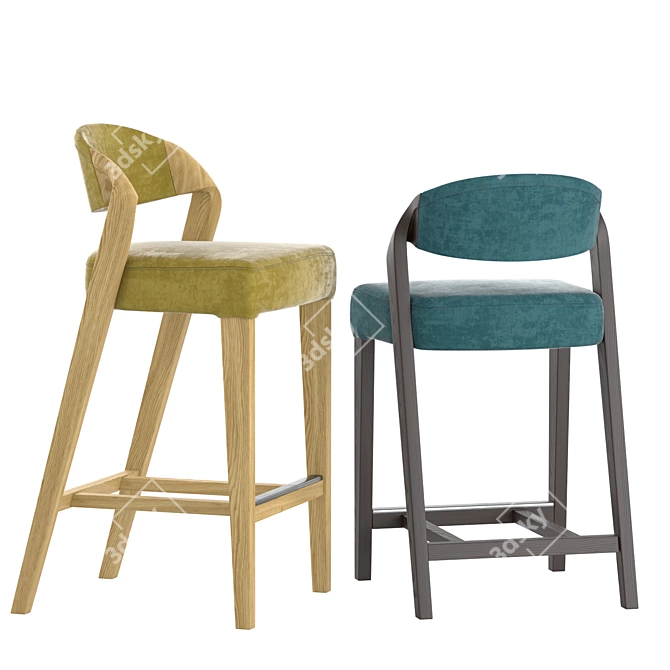 Arbre Joker Bar Stool Collection 3D model image 15