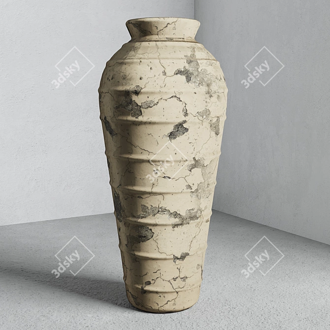 Concrete Vase Set 02 | 3DMax Corona & Vray 2015 | FBX 3DS OBJ 3D model image 3