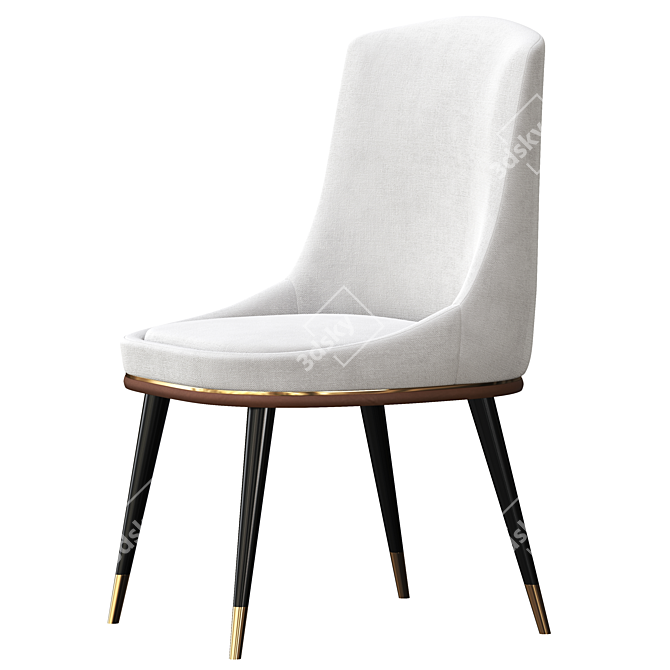 Elegant Misool Chair - Modern and Stylish 3D model image 3