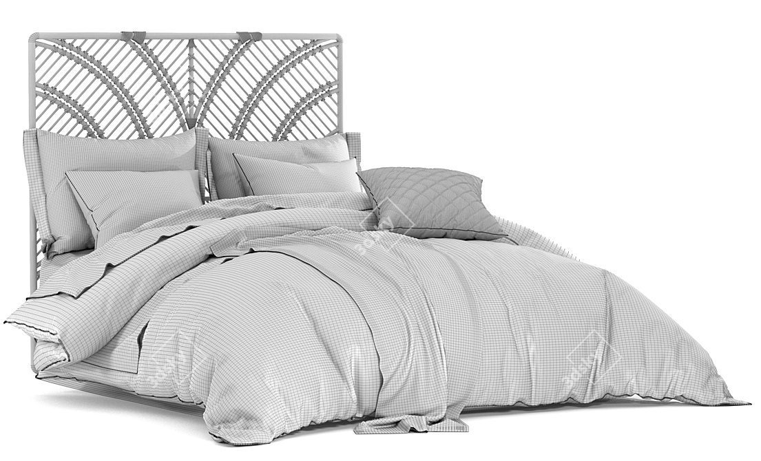 Adairs Bed_2: Modern Comfort 3D model image 5