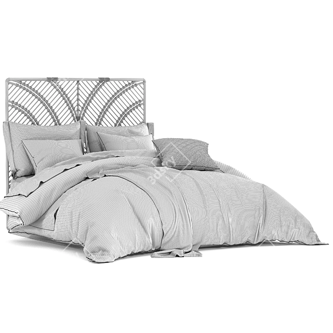 Adairs Bed_2: Modern Comfort 3D model image 6