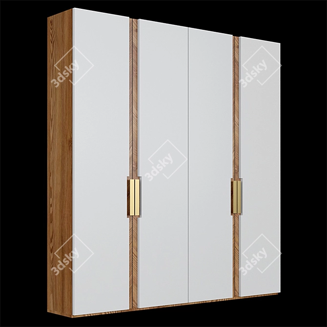 Modern Wardrobe 034: Ready-to-Use Visualizations 3D model image 1